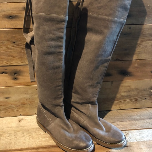 frye shane thigh high boots